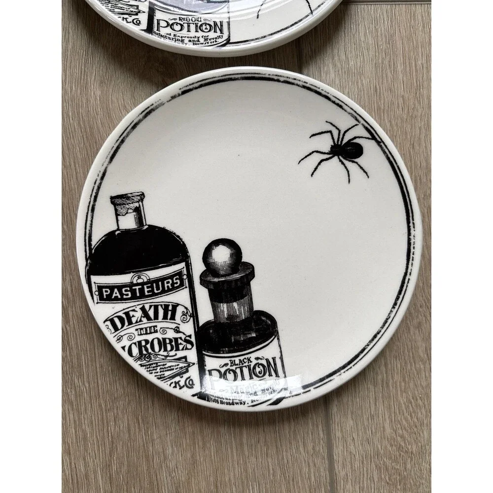 VtgRoyal Wessex Apothecary Halloween Potions Spooky Goth Retro Y2K Party s/4 NWT